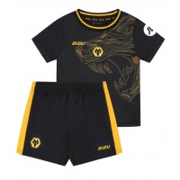 Camisa de Futebol Wolves Equipamento Secundário Infantil 2024-25 Manga Curta (+ Calças curtas)